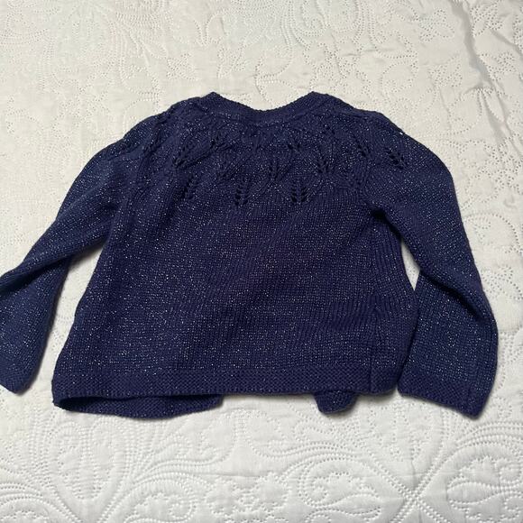 Baby Boden Sparkle Pointelle Cardigan Sweater Size 12-18m - Picture 5 of 5